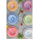 Servizio Piatti Frutta 6 Pezzi in Melammina Ø 23cm Villa d'Este Baita Grigio