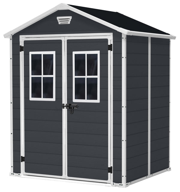 acquista Abri de jardin pour outils 185x226x152 cm en résine Keter Manor 6x5 Noir