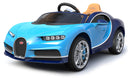 Macchina Elettrica per Bambini 12V con Licenza Bugatti Chiron Blu