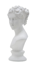 Scultura Roman Woman 21,5x14,5x34 cm in Poliresina Bianco