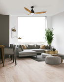 Ventilatore da Soffitto con 3 Pale e LED Ø130 cm 5 Velocità Martec Vantage Legno