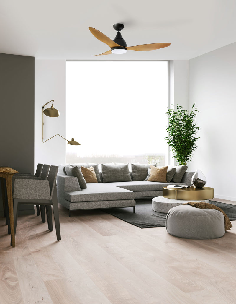 Ventilatore da Soffitto con 3 Pale in Abs Ø130 cm 5 Velocità Martec Vantage Bianco