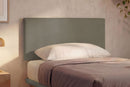 Letto Singolo con Rete Rivestita Similpelle Cappuccino Tessis Testata Flat Varie Misure