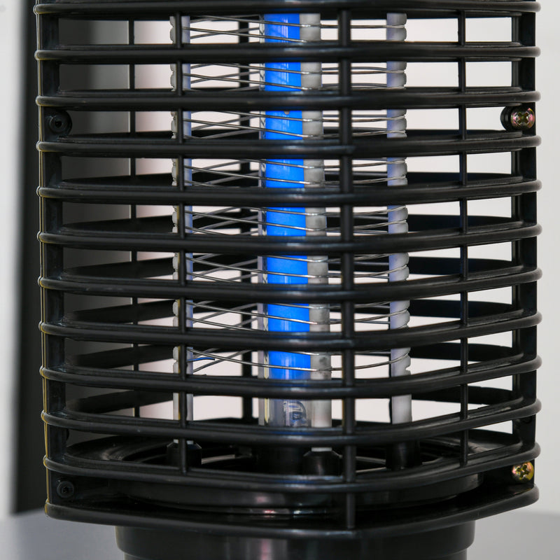 Zanzariera Elettrica 3W con Luce UV per Interno ed Esterno Nero  