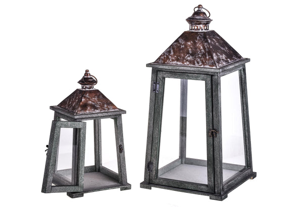 Lot de 2 lanternes en métal H 59 cm acquista