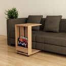 Tavolino da divano 37x45x67 cm Edi porta pc e riviste rovere oak