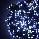 Luci di Natale filo 500 Led bianco freddo con controller 28m