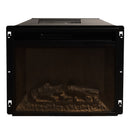 Camino Elettrico da Pavimento Effetto Fiamma 179x48x85 cm 900W/1800W in Legno Bianco