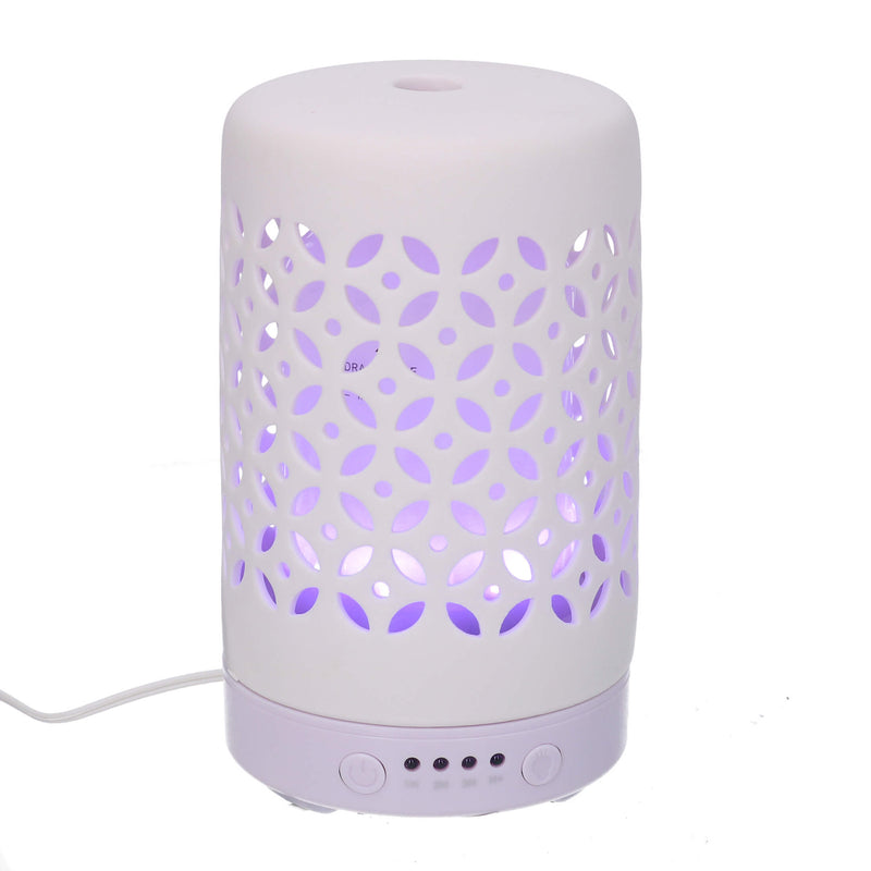 Diffusore ceramica bianco con spina cm Ø9,3xh15,4