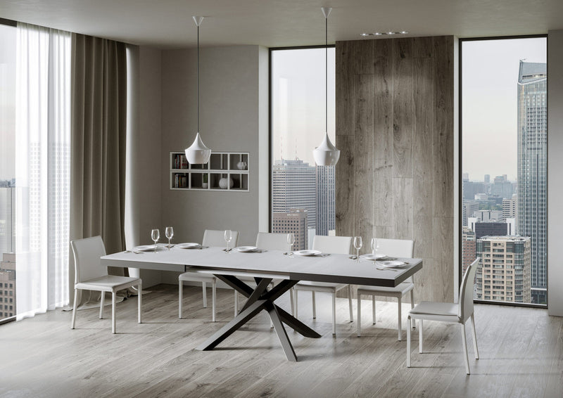 Tavolo Allungabile 160-264x90x80 cm Volantis Evolution Bianco Frassino