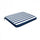 Coussin d'assise Real 39x39x4 cm en polyester bleu