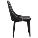 Set 4 Sedie 47x45x46 cm in Similpelle da Interno Nero