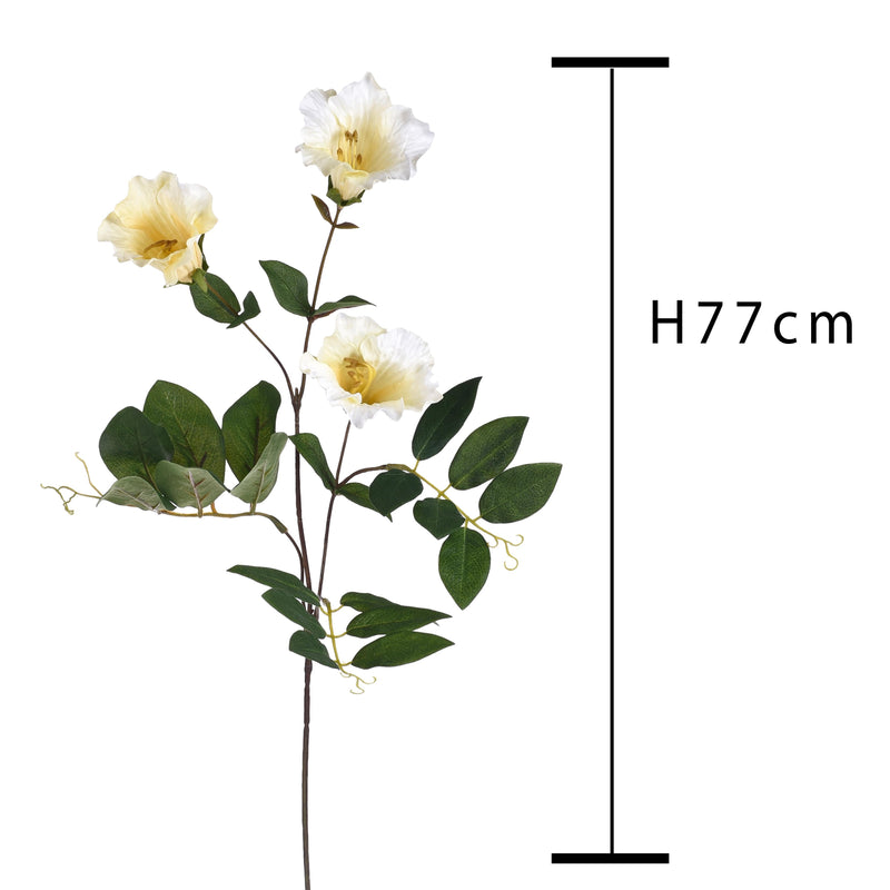 Set 6 Campanula Artificiali con Fiori Altezza 77 cm Giallo