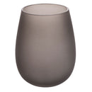 Set 6 Bicchieri Acqua Effetto Frosted Happy Hour Stones in Vetro VdE Tivoli 1996 Grigio