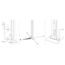 Doccia da Esterno Giardino Miscelatore Temporizzato e Lavapiedi Arkema Dada Grigio Antracite