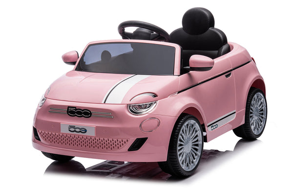acquista Macchina Elettrica per Bambini Licenza Fiat 500 12V con Telecomando Rosa