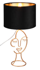 Lampada da Tavolo da Interno Attacco E27 in Metallo Oro