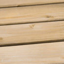 Lettino Prendisole per Bambini 90x59x53 cm con Ombrellone Azzurro e Bianco