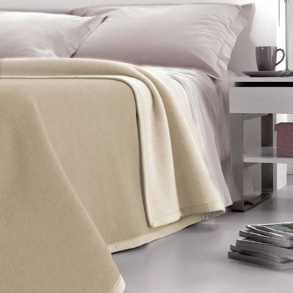 sconto Couverture Pure Laine Dobleface 450gr Cober Double Beige