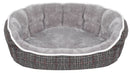 Cuccia per Cani e Gatti 59x53x18 cm in Poliestere Scotland Grigio Chiaro