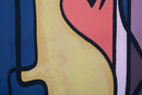 Stampa Dipinta Double Face 60x3x90 cm in Legno e Tessuto