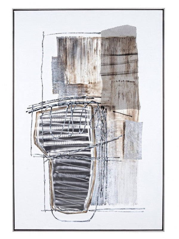 sconto Peinture à l'huile avec Cadre Couronne I194-1 82,5x122,5 cm Huile sur Toile