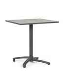 Tavolo da Bar da Giardino 70x70x74h cm in Alluminio e HPL Claret Antracite Light 