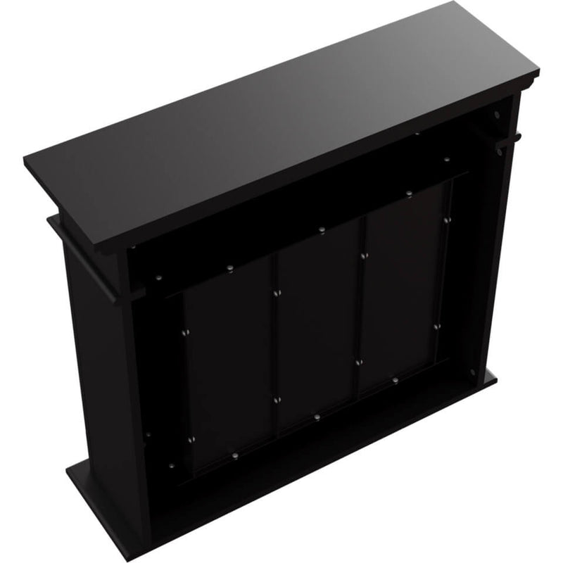 Camino a Bioetanolo da Pavimento 95x28x87 cm Flig San Jose Light Nero