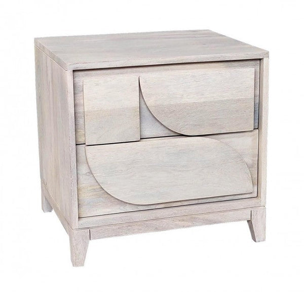 prezzo Table de chevet 2 tiroirs 47x40x46 cm Archita en bois