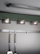 Applique da Interno a LED in Metallo Nickel Opaco