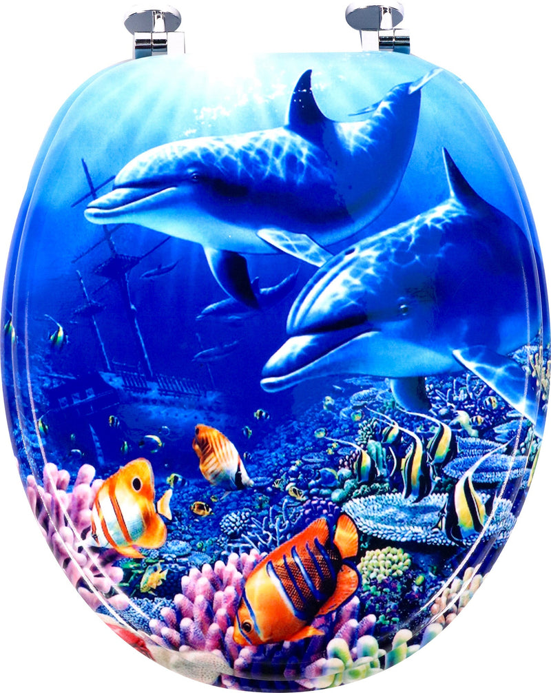 Copriwater Universale 5,5x45x38 cm in MDF Delfino