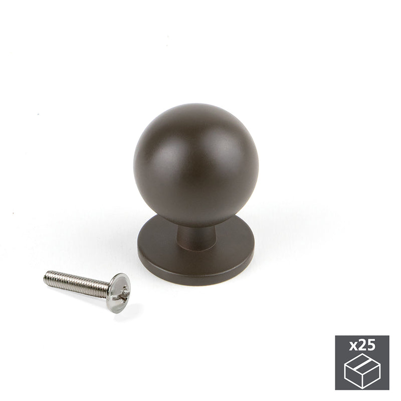 Pomolo per Mobile 20 mm Zama Colore Moka 25 Pezzi Emuca