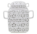 Vaso Flowery 31,5x13x34 cm Porcellana