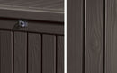 Baule Cassapanca da Esterno 155x64,4x72,4 cm in Resina Keter Rockwood Marrone