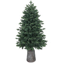 Albero di Natale Artificiale 150 cm 994 Rami Realistico Base in Resina Verde