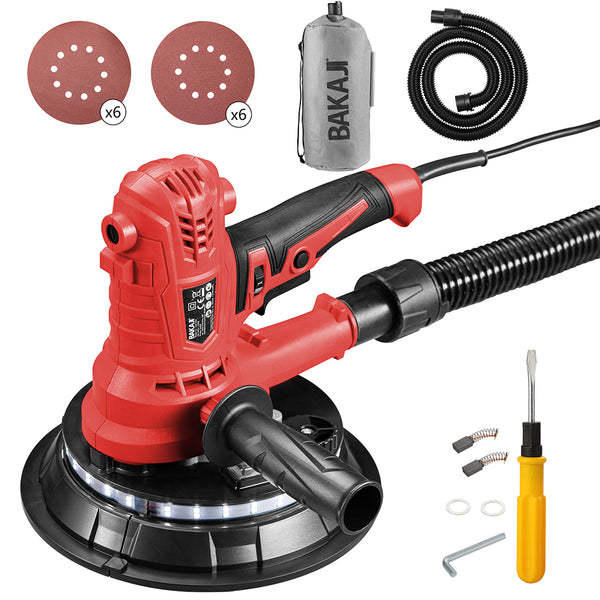 Levigatrice per Muro e Soffitto 900W Pieghevole Aspirazione Automatica con Sacchetto e Luce LED acquista