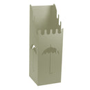 Portaombrelli in metallo tortora quadro cm 15,5x15,5xh49