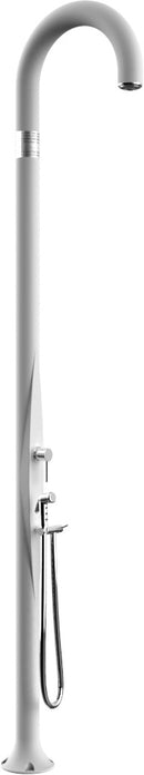 Doccia da Esterno Giardino Miscelatore e Doccetta Mobile Arkema Funny Yin Bianco