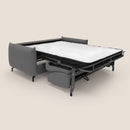 Divano Letto 2 Posti 175x95x96 cm in Tessuto Antracite