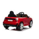 Macchina Elettrica per Bambini Licenza Ufficiale Mini Cooper S Cabrio 12V Sedili in Pelle e Telecomando Rosso
