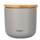 Barattolo Sale Fino 500 ml in New Bone China VdE Tivoli 1996 Grigio