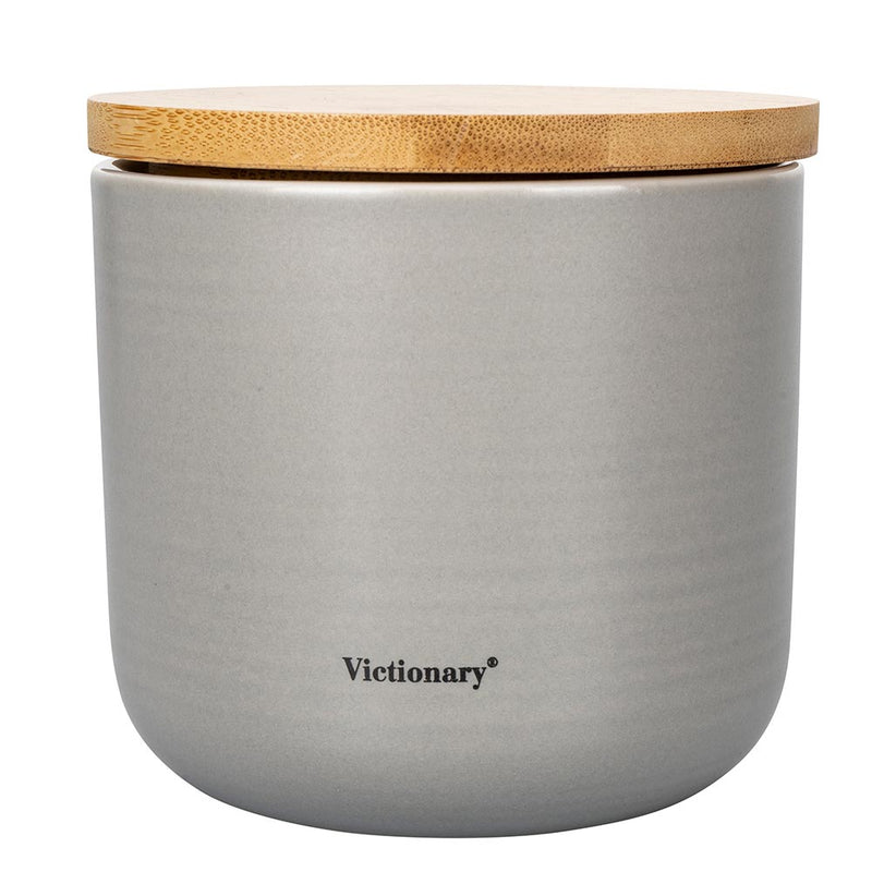 Barattolo Sale Fino 500 ml in New Bone China VdE Tivoli 1996 Grigio