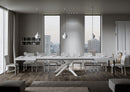 Tavolo Allungabile 180-440x90x77 cm Volantis Bianco Frassino Telaio Bianco 