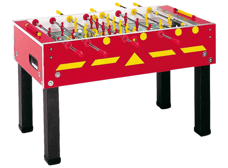 Calciobalilla in Mdf Rosso con Aste Rientranti Garlando G-500 Weatherproof