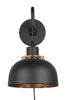 Applique da Interno Attacco E27 in Metallo Nero Opaco