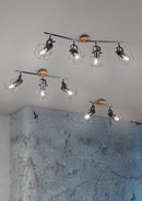 Faretto da Interno  E27 in Metallo Argento Anticato