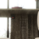 Tavolo Salvaspazio a Ribalta 140x75x74 cm fino a 6 Persone Rivestimento in Melamina Grigio  