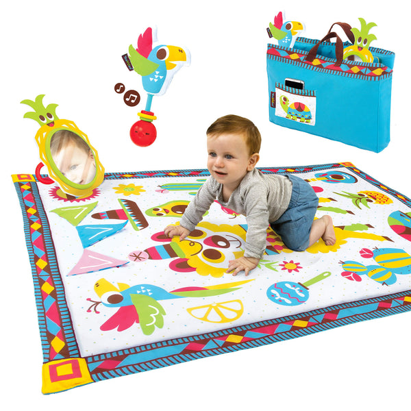 Tapis multi activités 145x100 cm avec sac Yookidoo Fiesta Playmat to Bag 40167 prezzo
