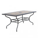 Tavolo Rettangolare Nereo 160x90x74 h cm in Acciaio Tortora