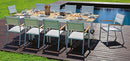 Tavolo Rettangolare da Giardino Allungabile 270x105cm in Alluminio Vorghini Bonifacio